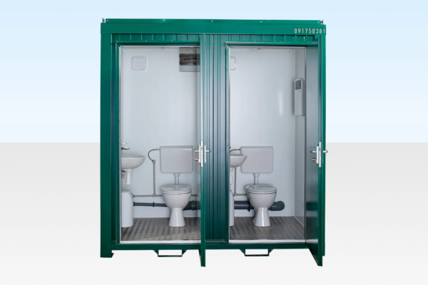 1+1 Double Mains Toilet 8Ft x 5Ft (Green)