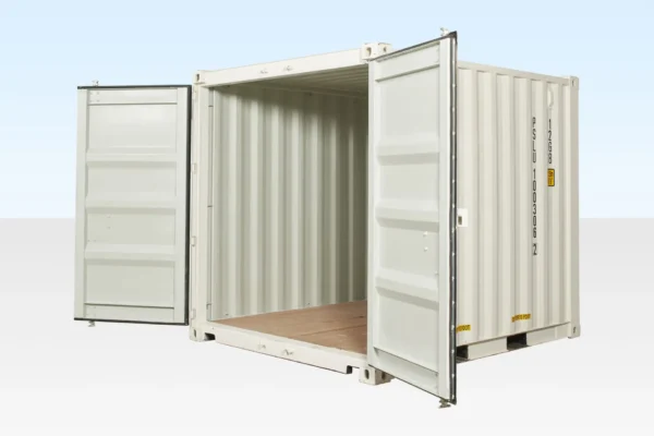 10Ft X 8Ft Shipping Container (One Trip) – White - Image 2