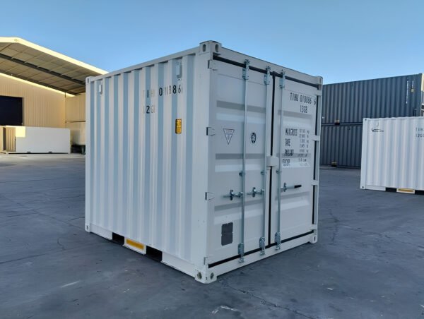 10Ft X 8Ft Shipping Container (One Trip) – White - Image 2