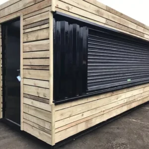 20ft x 8ft Cladded Food/Drink Outlet Shipping Container