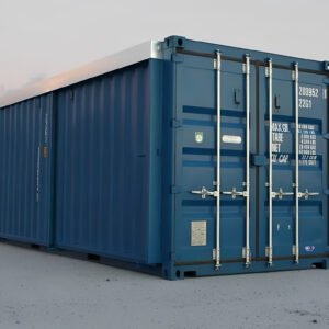 20ft x 8ft One-Trip High Cube Container (9′ 6″ high) Storage Sliding Door