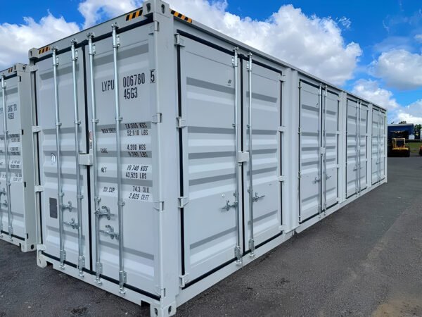 New 40ft One-Trip Shipping Container With 4 Side Doors