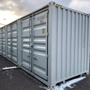 New 40′ One-Trip Shipping Container With Side Doors