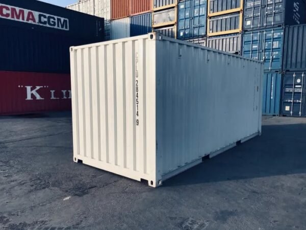 20ft Shipping Container (One Trip) White (RAL 9003) - Image 4