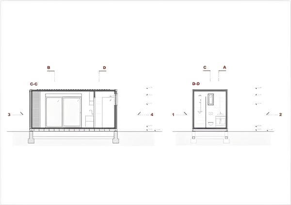 20ft Custom Shipping container Office, Container House - Image 6