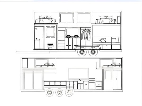 3 Bedroom Modular Container Mobile House On Wheels (Mountain-Style) - Image 7