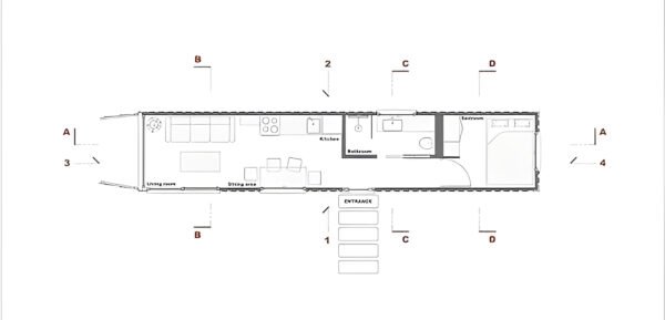 40Ft Living Container House – Shipping Container Home - Image 3