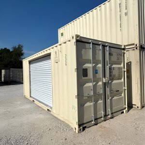 20ft One-Trip Shipping Container with 10ft Roll-Up Door