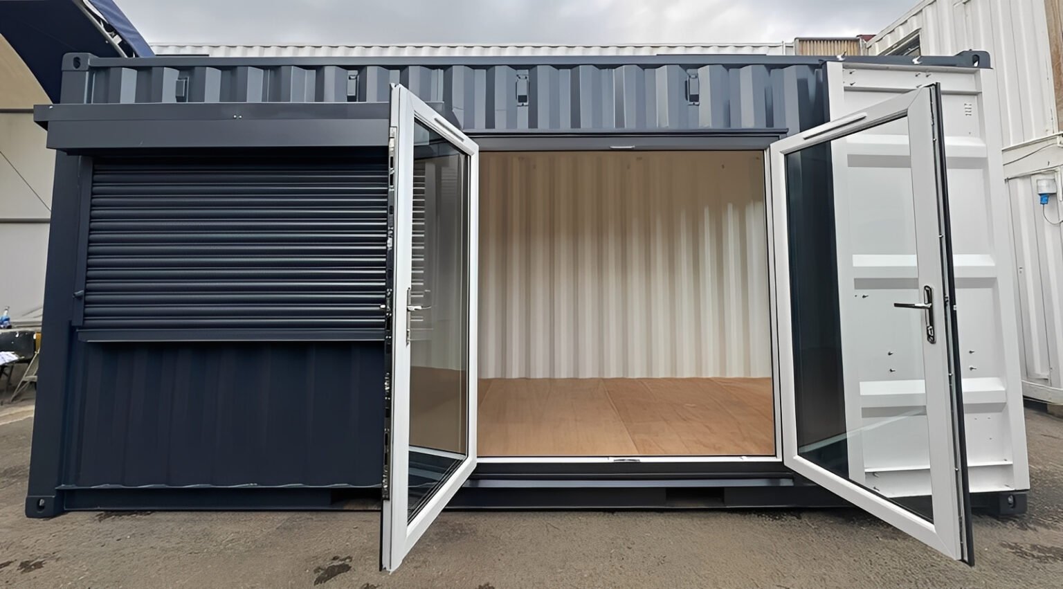 20ft x 8ft Custom Shipping Container Conversion – Portable Building ...