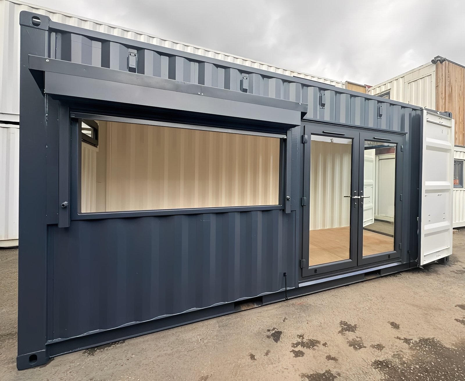 20ft x 8ft Custom Shipping Container Conversion – Portable Building 7 20ft x 8ft Custom Shipping Container Conversion – Portable Building - Image 7