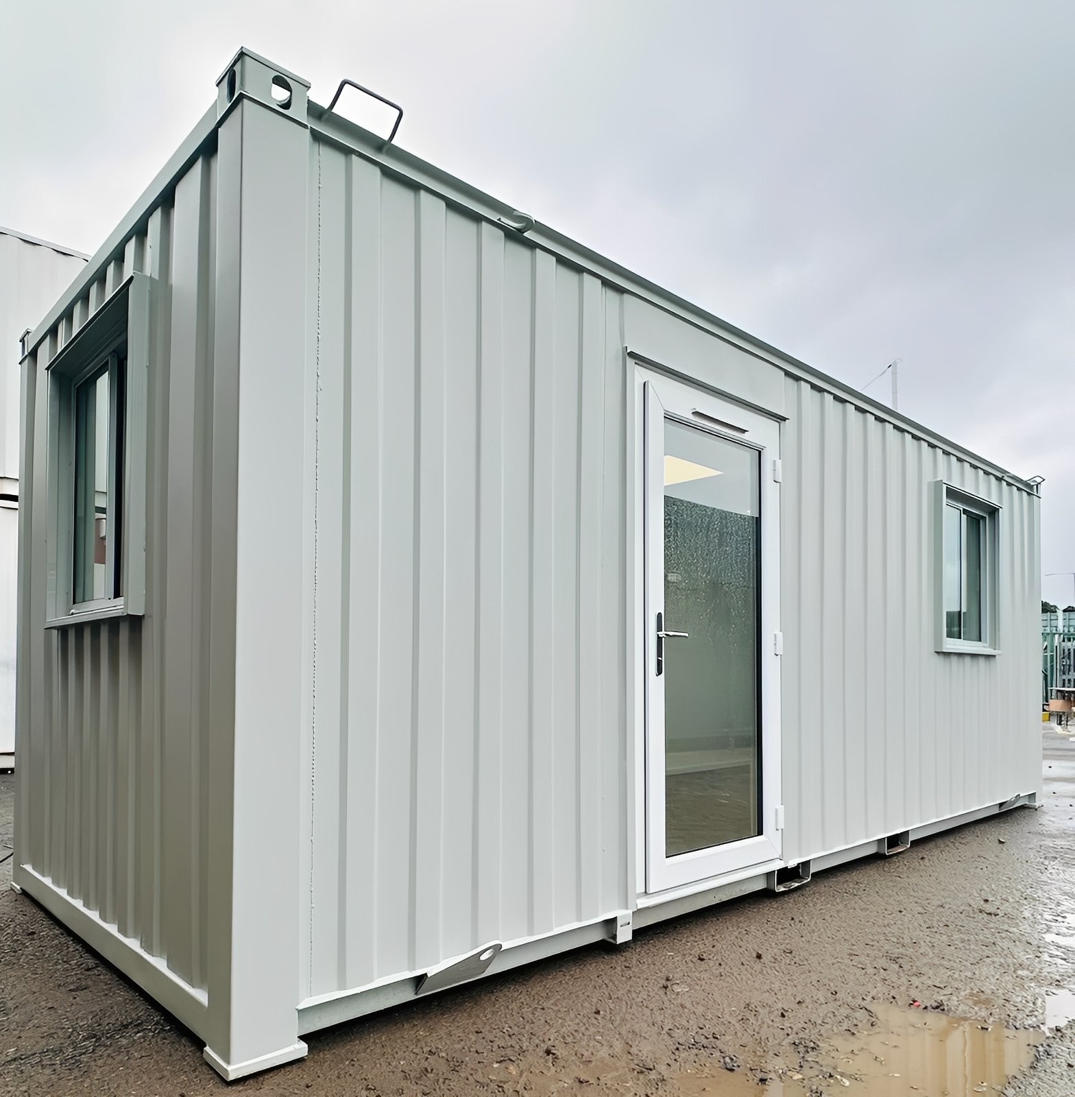21ft x 8ft Custom Office Cabin – Refurbished Portable Building with A/C & Glazed Door 2 21ft x 8ft Custom Office Cabin – Refurbished Portable Building with A/C & Glazed Door - Image 2