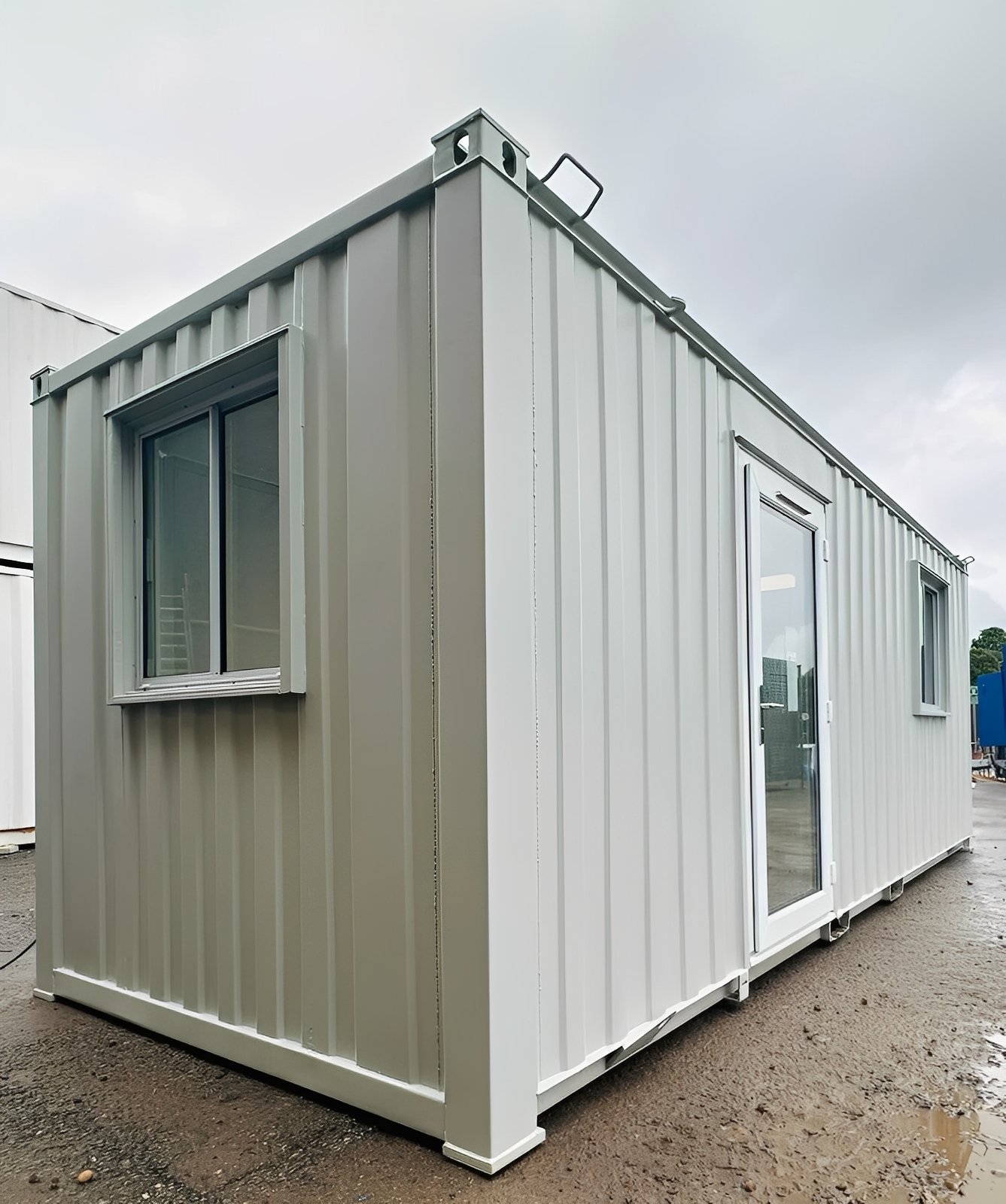 21ft x 8ft Custom Office Cabin – Refurbished Portable Building with A/C & Glazed Door 10 21ft x 8ft Custom Office Cabin – Refurbished Portable Building with A/C & Glazed Door - Image 10