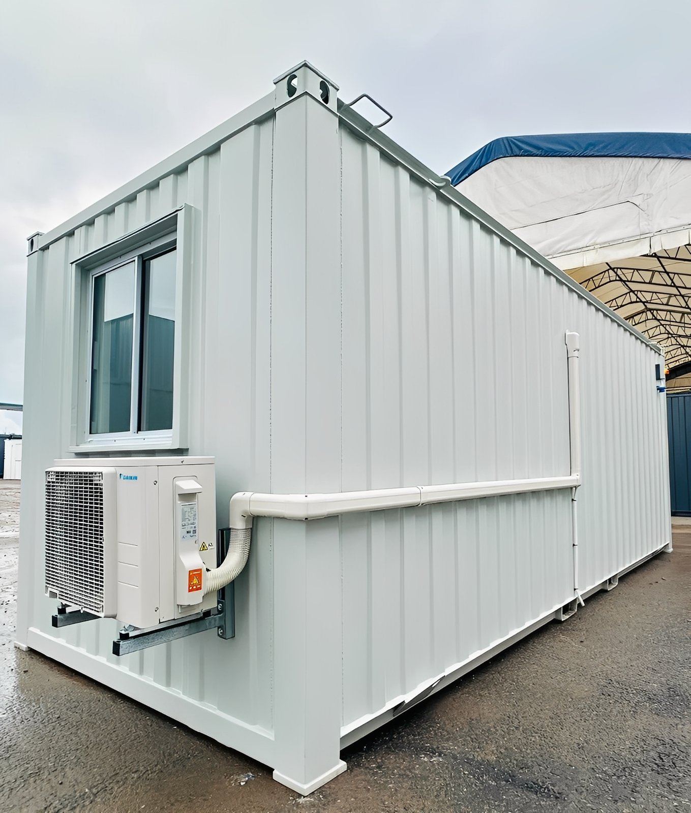 21ft x 8ft Custom Office Cabin – Refurbished Portable Building with A/C & Glazed Door 6 21ft x 8ft Custom Office Cabin – Refurbished Portable Building with A/C & Glazed Door - Image 6