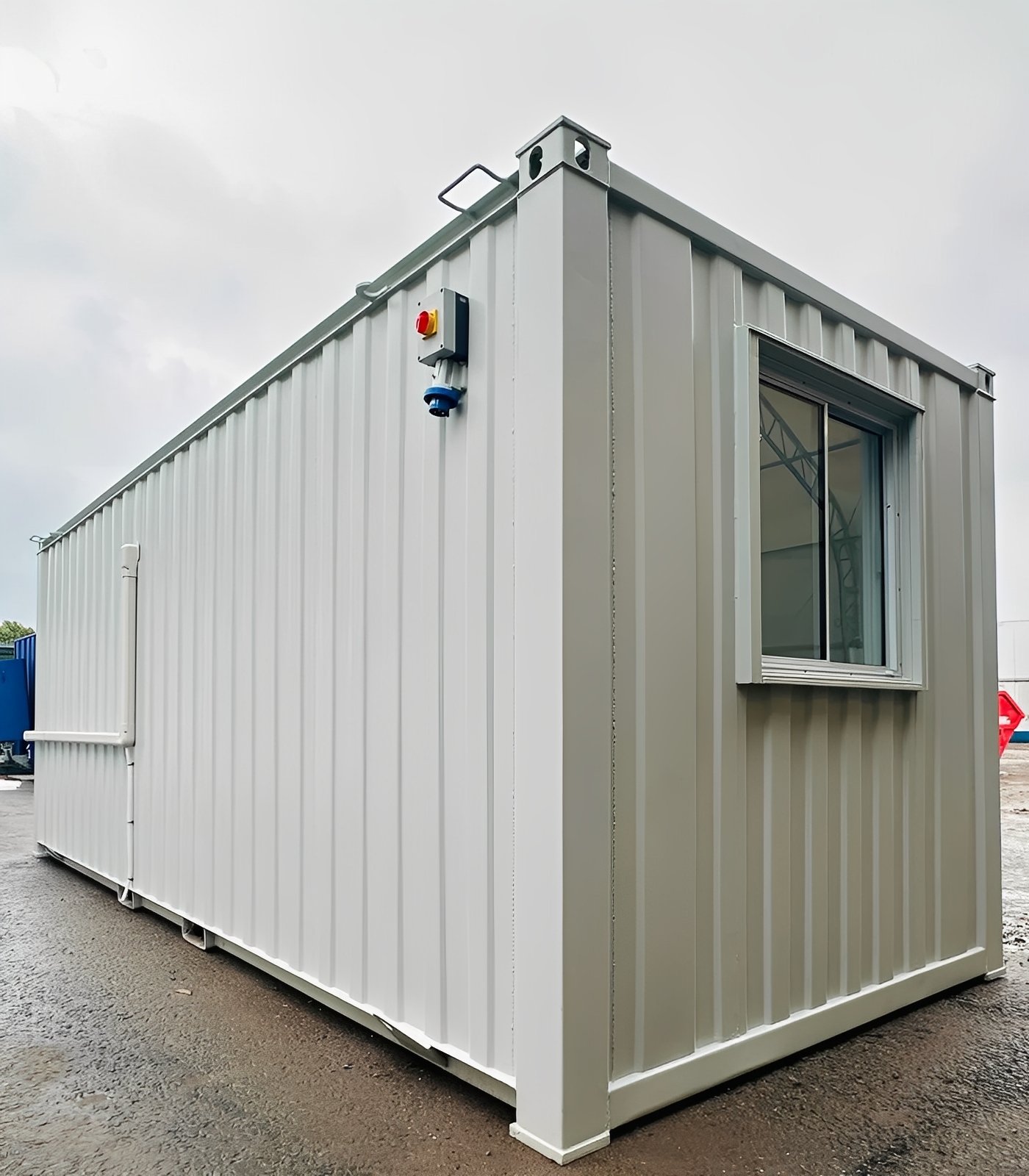 21ft x 8ft Custom Office Cabin – Refurbished Portable Building with A/C & Glazed Door 11 21ft x 8ft Custom Office Cabin – Refurbished Portable Building with A/C & Glazed Door - Image 11