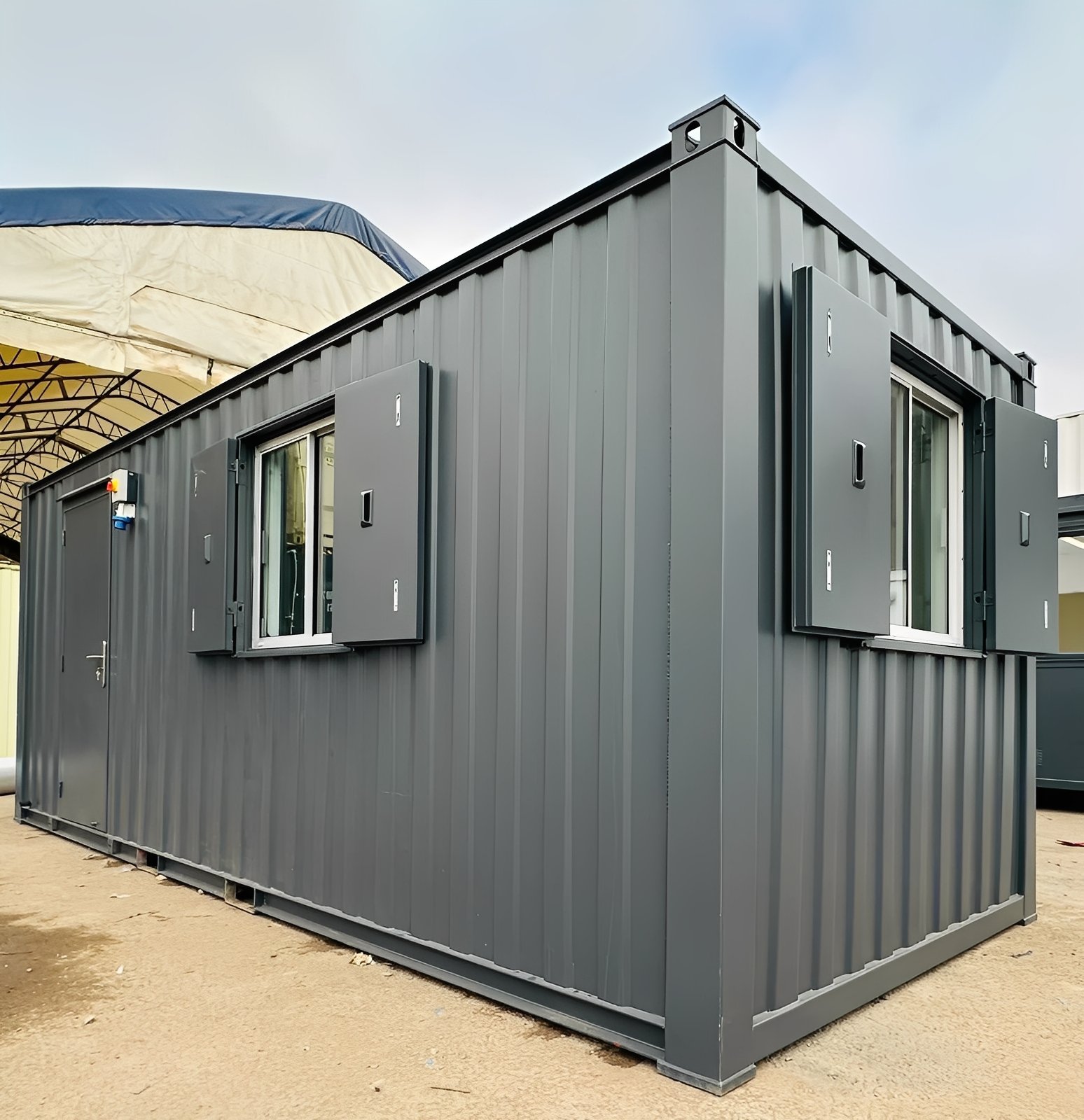 21ft x 8ft Office / Canteen Cabin – Refurbished Anti-Vandal Portable Building 1 21ft x 8ft Office / Canteen Cabin – Refurbished Anti-Vandal Portable Building